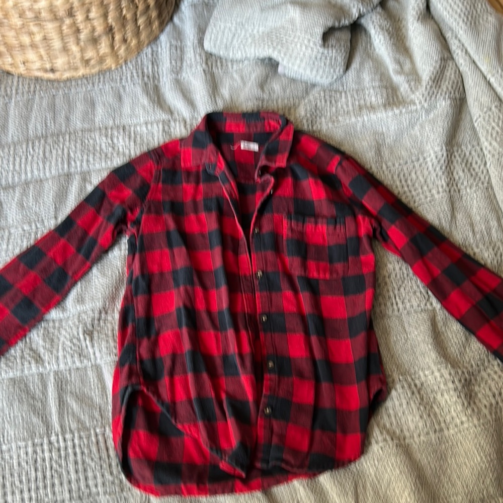 Women’s Hollister red and black checkered flannel